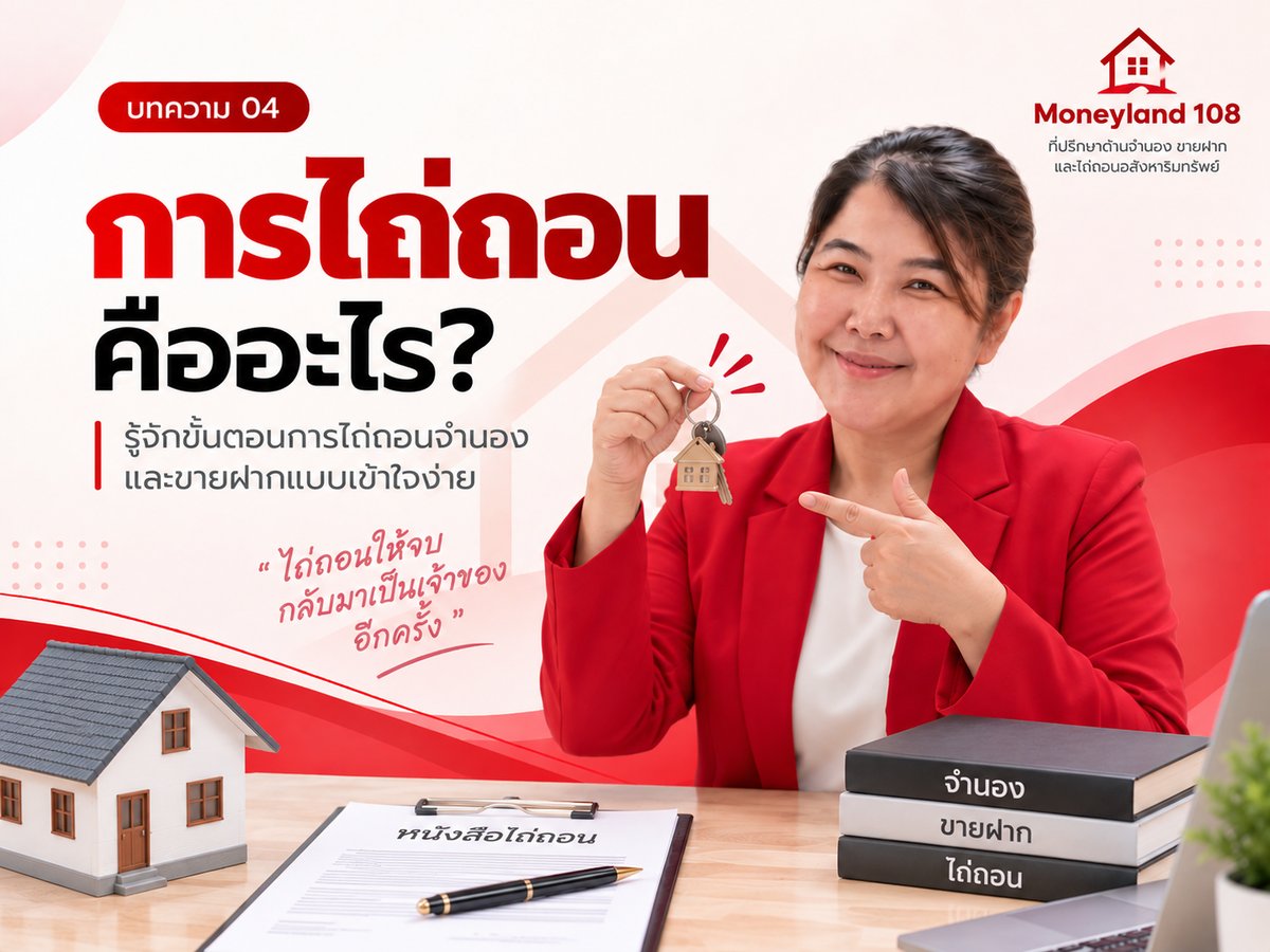 การไถ่ถอนคืออะไร? รู้จักขั้นตอนการไถ่ถอนจำนองและขายฝาก