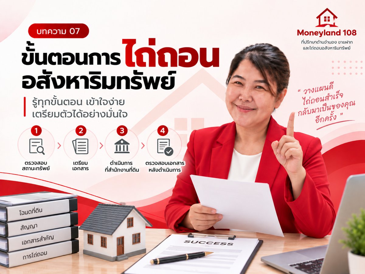 ขั้นตอนการไถ่ถอนอสังหาริมทรัพย์ ต้องเตรียมตัวอย่างไร?